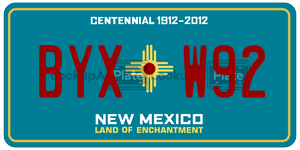 BYXW92  license plate in NM