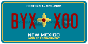 BYXX00  license plate in NM
