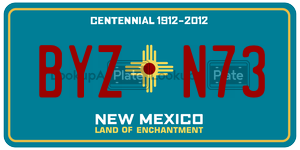 BYZN73  license plate in NM