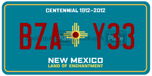 BZAY33  license plate in NM
