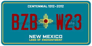 BZBW23  license plate in NM