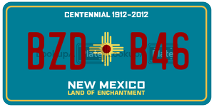 BZDB46  license plate in NM
