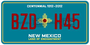 BZDH45  license plate in NM
