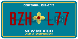 BZHL77  license plate in NM