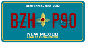 BZHP90  license plate in NM