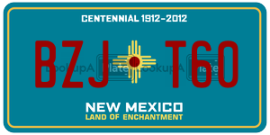 BZJT60  license plate in NM