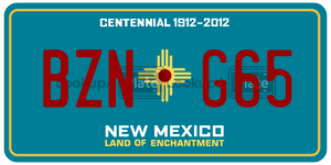 BZNG65  license plate in NM