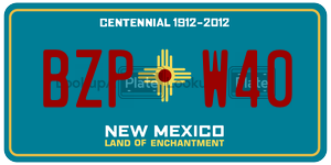 BZPW40  license plate in NM