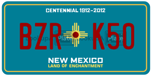 BZRK50  license plate in NM