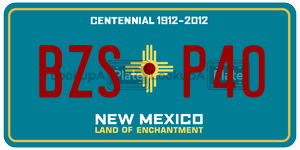 BZSP40  license plate in NM