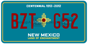 BZTG52  license plate in NM