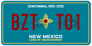 BZTT01  license plate in NM