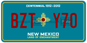 BZTY70  license plate in NM