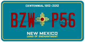 BZWP56  license plate in NM