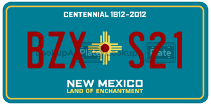 BZXS21  license plate in NM