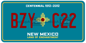 BZYC22  license plate in NM