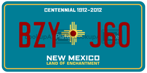 BZYJ60  license plate in NM