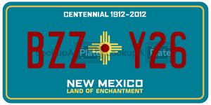 BZZY26  license plate in NM