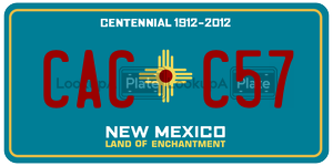 CACC57  license plate in NM