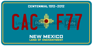 CACF77  license plate in NM