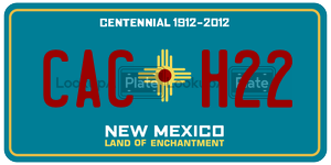 CACH22  license plate in NM