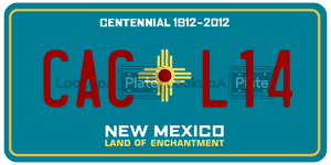 CACL14  license plate in NM
