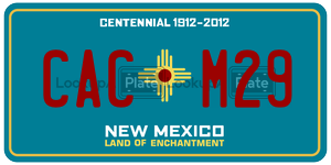 CACM29  license plate in NM