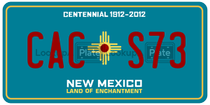 CACS73  license plate in NM