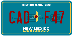 CADF47  license plate in NM