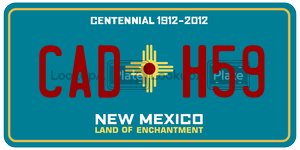 CADH59  license plate in NM