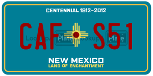 CAFS51  license plate in NM