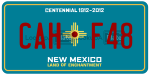CAHF48  license plate in NM