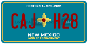 CAJH28  license plate in NM