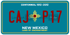 CAJP17  license plate in NM
