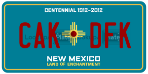 CAKDFK  license plate in NM