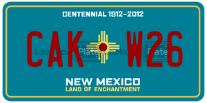 CAKW26  license plate in NM