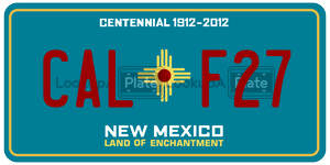 CALF27  license plate in NM
