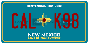 CALK98  license plate in NM