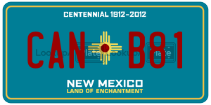 CANB81  license plate in NM