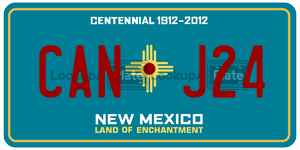 CANJ24  license plate in NM