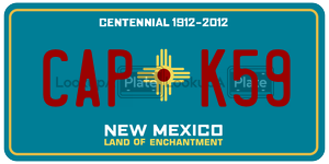 CAPK59  license plate in NM