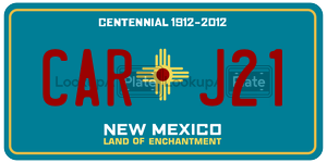 CARJ21  license plate in NM