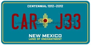 CARJ33  license plate in NM