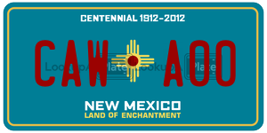 CAWA00  license plate in NM