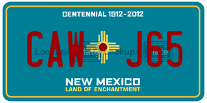 CAWJ65  license plate in NM