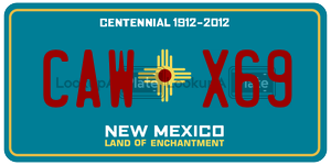 CAWX69  license plate in NM