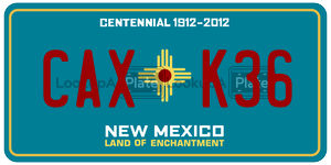 CAXK36  license plate in NM