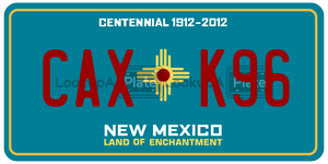 CAXK96  license plate in NM