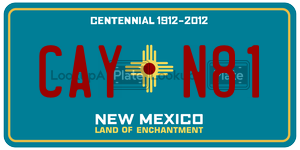 CAYN81  license plate in NM