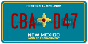 CBAD47  license plate in NM